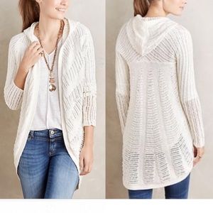Anthropologie Sweaters - ANTHROPOLOGIE Hooded Openwork Sweater Cardigan Anthropologie Sweaters - ANTHROPOLOGIE Hooded Openwork Sweater Cardigan